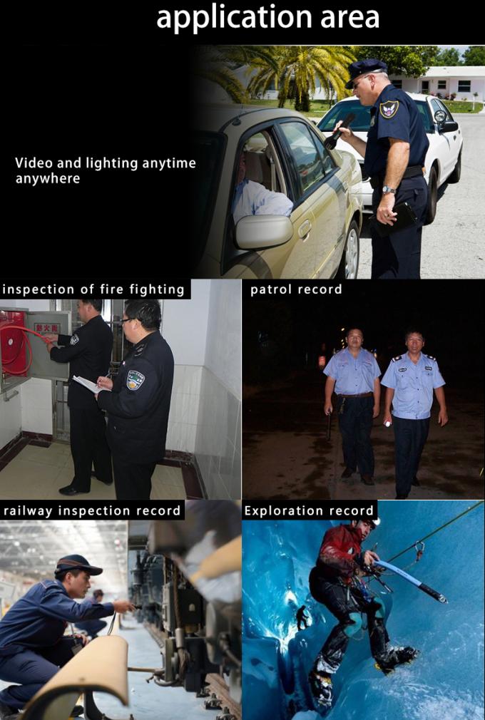 Υψηλής τεχνολογίας επαναφορτιζόμενο φακό LED με GPS και WiFi για παρακολούθηση βίντεο στον σιδηροδρομικό χώρο 9