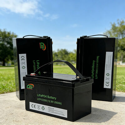 Η μπαταρία LiFePO4 υψηλής χωρητικότητας 12.8v 25.6v 200ah 8000 κύκλους ζωής με έξυπνο BMS για ηλιακή αποθήκευση / σκάφος / RV